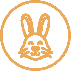 a logo of a rabbit